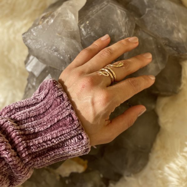 Gold Codes Lux Kundalini Serpent Ring